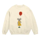 キッチン くろねこのコアラの風船 Crew Neck Sweatshirt