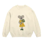 キッチン くろねこのユーカリコアラ Crew Neck Sweatshirt