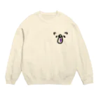 side.K.Rの茄子犬 Crew Neck Sweatshirt