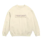 THERE ARE ONLYのHANDSIGN.purple Crew Neck Sweatshirt