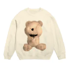 💜Salon de Lucia💜のPeek-a-boo Teddy sepia Crew Neck Sweatshirt