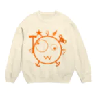 Kpyhnのキェキェ(orange) Crew Neck Sweatshirt