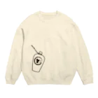 かにゃんクリエイトの猫徳利 Crew Neck Sweatshirt