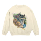 Minoriの月の光   Crew Neck Sweatshirt