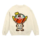 ぷくたん(旧ムスカを愛するVIPPER)のぷくたん・色紙・あまてらす Crew Neck Sweatshirt