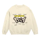 asobista☆のヤバイの意味 Crew Neck Sweatshirt