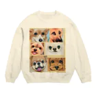 inunoe-1のワンコ６愛 Crew Neck Sweatshirt