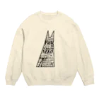 nora3kuro3のねこもじ Crew Neck Sweatshirt