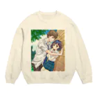 AsamiOubaの壁ドン Crew Neck Sweatshirt