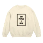 狭間商会の100 PEOPLE 1 NECK Crew Neck Sweatshirt