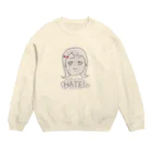 バイオのぬりえの天邪鬼なフラクタルガール Crew Neck Sweatshirt