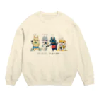 日本橋UPsの４にゃんず Crew Neck Sweatshirt