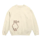 きとんずらいふのアルパカの鳴き声？ Crew Neck Sweatshirt