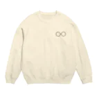 lemon_chanの丸メガネ Crew Neck Sweatshirt