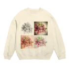 和草 にこの見方＝味方 Crew Neck Sweatshirt