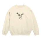 Meggyのおみあし君 Crew Neck Sweatshirt