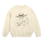 🌈キクチンのおみせやさん🌈のパン好き少女は夢の中 Crew Neck Sweatshirt