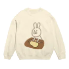 ジョンのパン職人うさ子 Crew Neck Sweatshirt