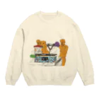 STUDIOunfreesiaのGoldfish Seller Crew Neck Sweatshirt