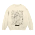 menemeneのRELAXING AT HOME -black line- Crew Neck Sweatshirt