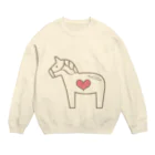 au♡lio アウリオの馬が大好き！ Crew Neck Sweatshirt