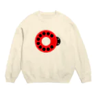 shechewsのてんとう虫電話 Crew Neck Sweatshirt