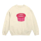 SHO shopの甘いみぞれ練乳かけイチゴ Crew Neck Sweatshirt