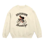 Design For Everydayのブルックリン★自転車レース Crew Neck Sweatshirt