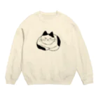 tsurukoのふてぶてしい猫 Crew Neck Sweatshirt