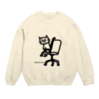 ひいなのテレワークNOWねこ Crew Neck Sweatshirt