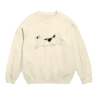 はるさめ商店の小さいブチネコ Crew Neck Sweatshirt