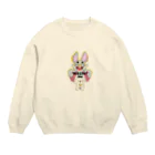 kascpoの料理がうまいウサギ Crew Neck Sweatshirt