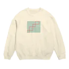 スキー場のゆきのシンプル、おしゃれ Crew Neck Sweatshirt