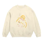 satoutosiotoのイヤホン女子 Crew Neck Sweatshirt