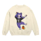 雪猫カゥルの雑貨店のカゥルとコロユキ、KCズのポーズ Crew Neck Sweatshirt