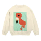 akikonのフラミンゴべぇちゃん Crew Neck Sweatshirt