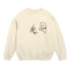 手描きLINEスタンプ エージェイのおばけだあ Crew Neck Sweatshirt