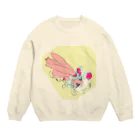 らぷほのナナメ小麦肌ちゃん Crew Neck Sweatshirt