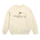 キッズモード某のカピバラとベレー帽 Crew Neck Sweatshirt