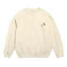 んぽんぽ【公式】の手のり蟻さん。 Crew Neck Sweatshirt