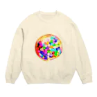 ネコムラサキのこんぺいとう Crew Neck Sweatshirt