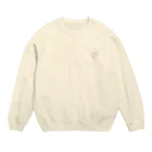 ぼっさんのうほころ_ワンポイント Crew Neck Sweatshirt