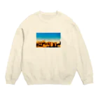 Ba-daのとかいのまち Crew Neck Sweatshirt