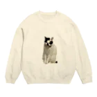 温室育ちの極悪まる Crew Neck Sweatshirt