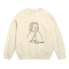 ゆるゆるとまーとの音楽家：バッハ Crew Neck Sweatshirt