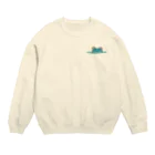 ききのお店のこっち見るカエル Crew Neck Sweatshirt