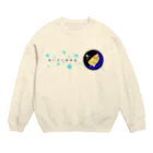 idumi-artの青い月と熱帯魚🐠 Crew Neck Sweatshirt