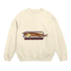 ｱｺﾞｳのさんまの塩焼き Crew Neck Sweatshirt