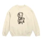 木口ようかんSHOPのぐーしぃお散歩スウェット（黒インク） Crew Neck Sweatshirt