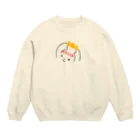 ふわふわ色emiのハッピーちゃん Crew Neck Sweatshirt